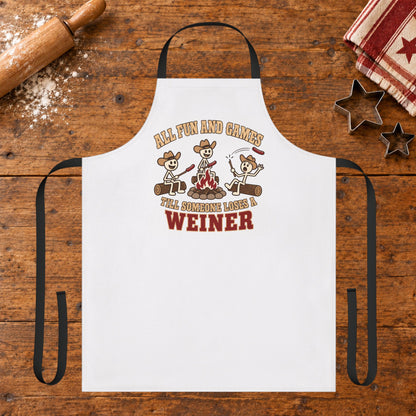 Fun and Games Till You Lose A Weiner  Apron