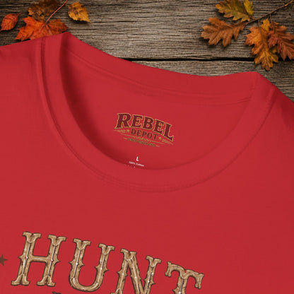 Hunt Fish Work  Adult Size T-Shirt