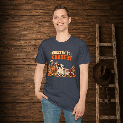 Creepin It Country   Adult Size T-Shirt