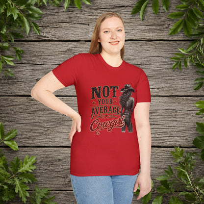 Not Average Cowgirl (Front)   Adult T-Shirt