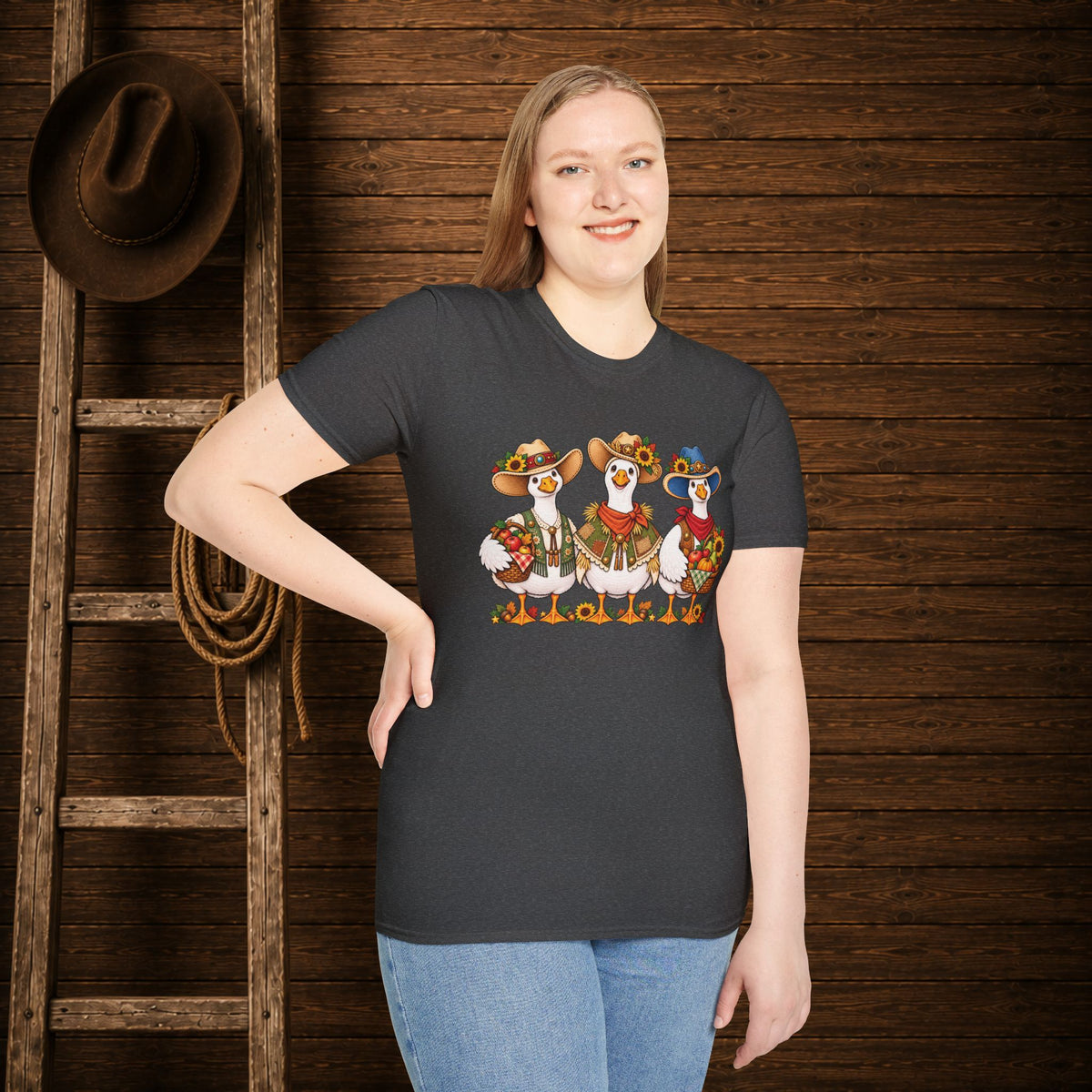Fall Geese  Adult Size T-Shirt