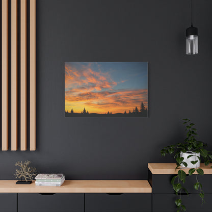 Country Sunrise  Matte Canvas Art