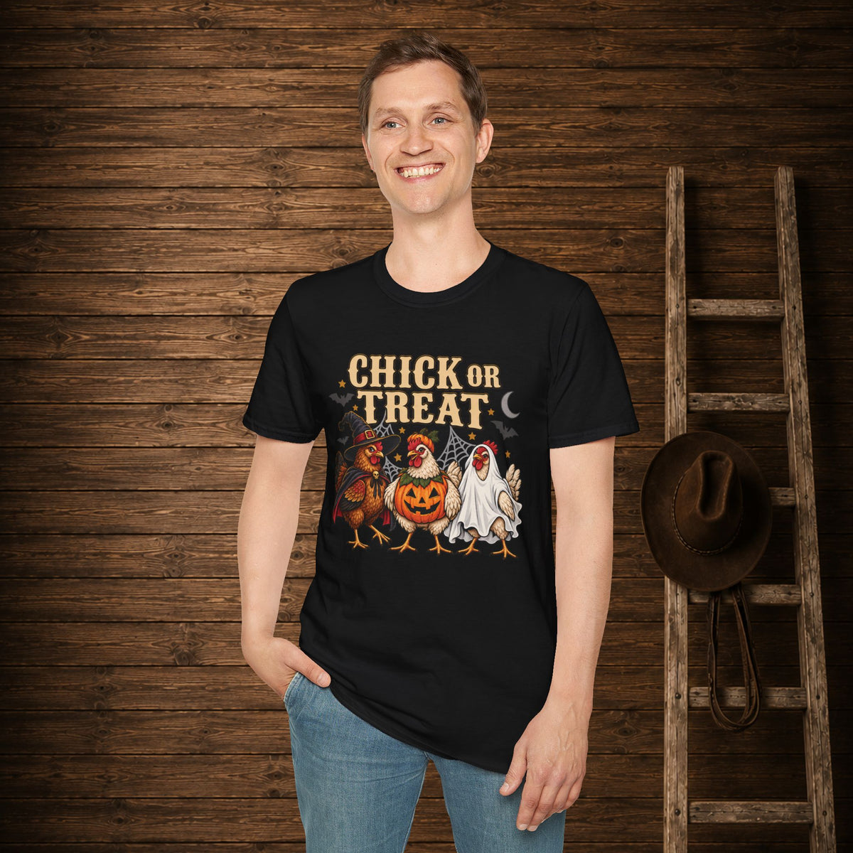 Chick Or Treat   Adult Size T-Shirt