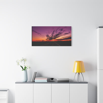 Backroad Sunset Matte Canvas