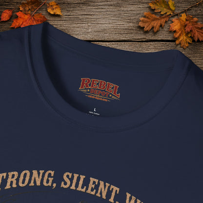Strong Silent Wild Bear  Adult Size T-Shirt