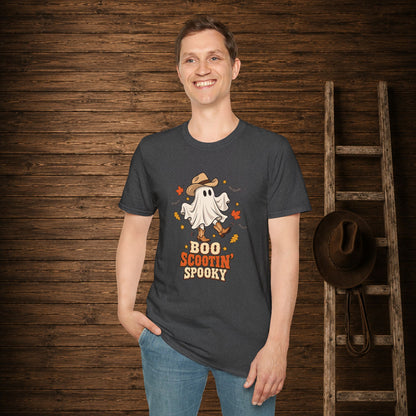 Boo Scootin Spooky   Adult Size T-Shirt