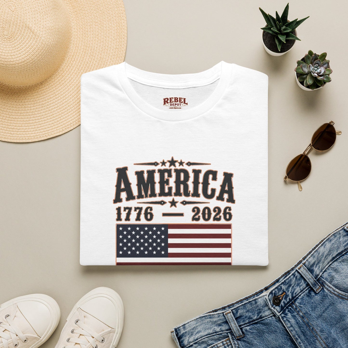 America 1776-2026  Adult Size T-Shirt