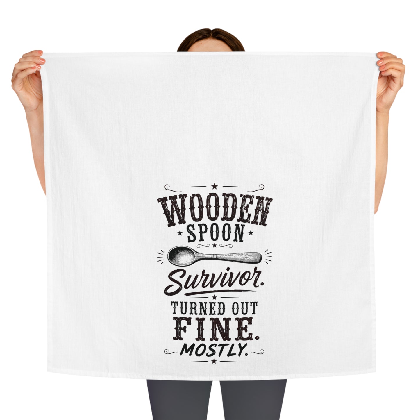 Wooden Spoon Survivor  Kitchen Tea Towel