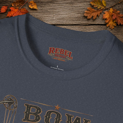 Bow Boots Coffee  Adult Size T-Shirt