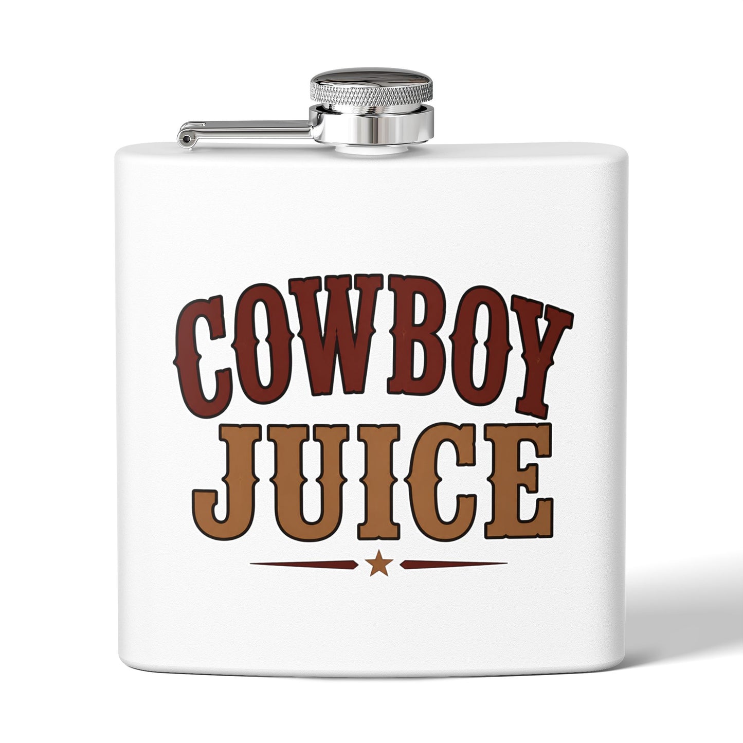 Cowboy Juice  Stainless Steel Flask, 6oz