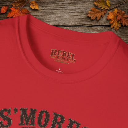 Smores Whiskey and Music   Adult Size T-Shirt