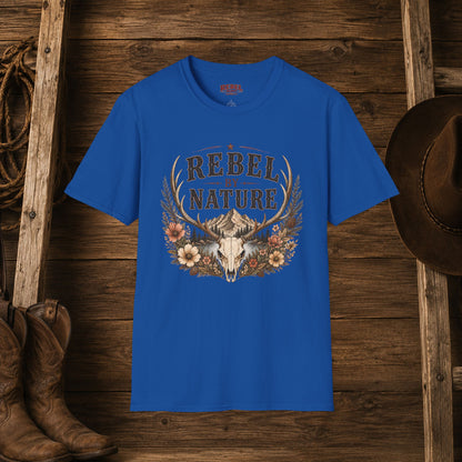 Rebel By Nature  Adult T-Shirt