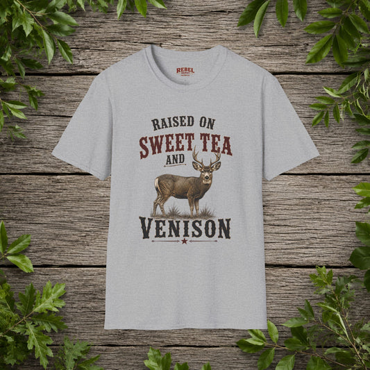 Sweet Tea And Venison   Adult Size T-Shirt