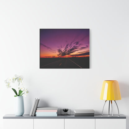 Backroad Sunset Matte Canvas