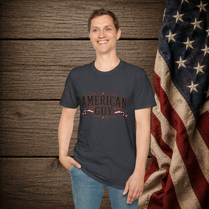 American Guy Patriot  Adult Size T-Shirt