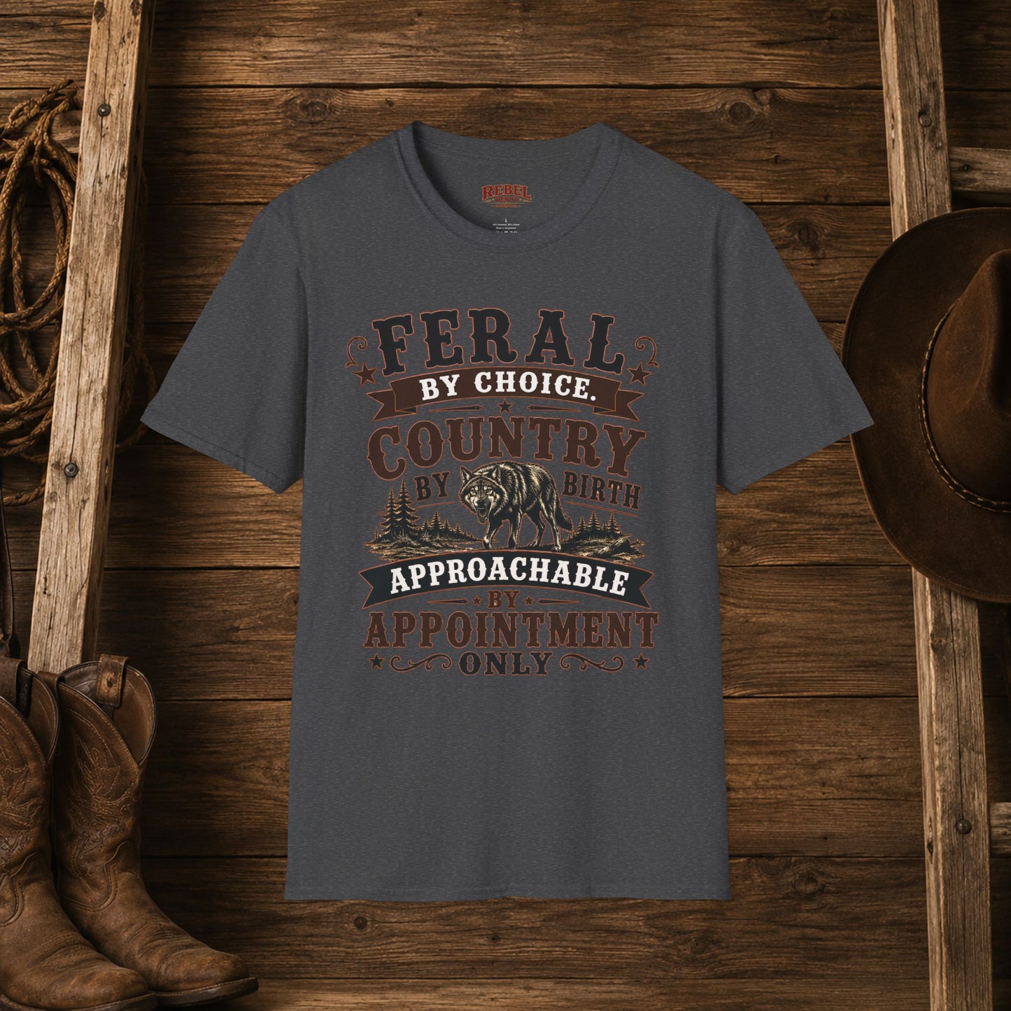Feral By Choice  Adult Size T-Shirt