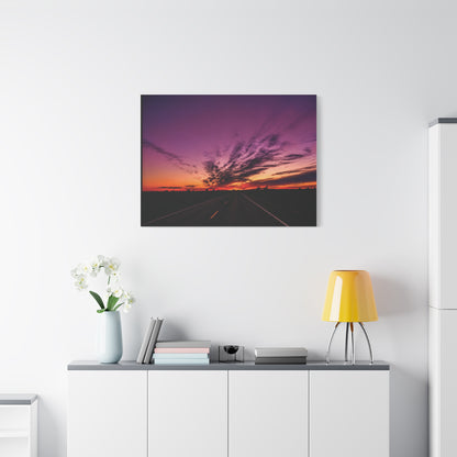 Backroad Sunset Matte Canvas