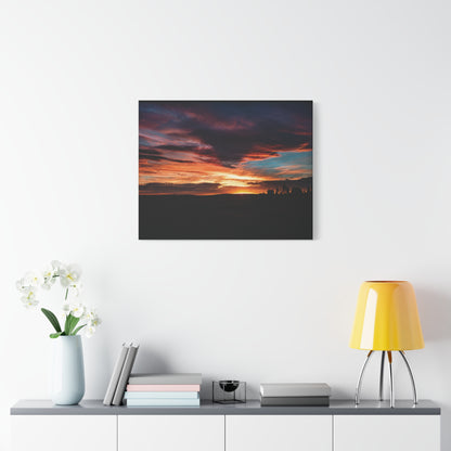 Country Sunset Matte Canvas Art