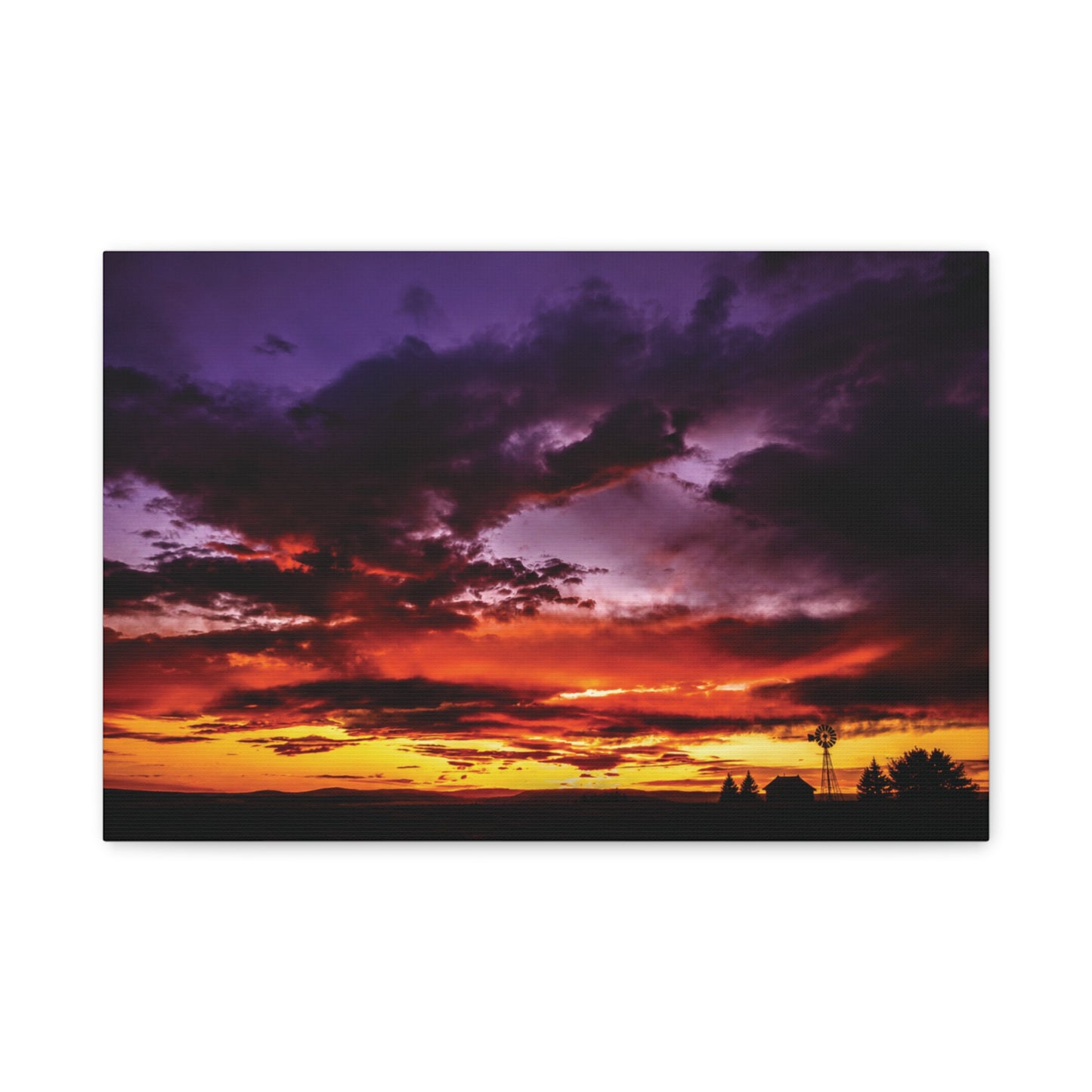 Ranch Sunset Matte Canvas Art