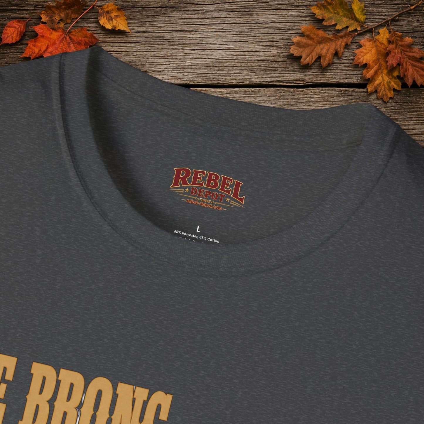 Bronc Ran Out Of Time (Front)  Adult T-Shirt