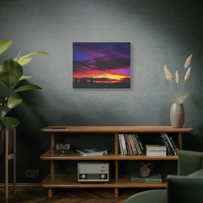 Farm Sunset Matte Canvas Art