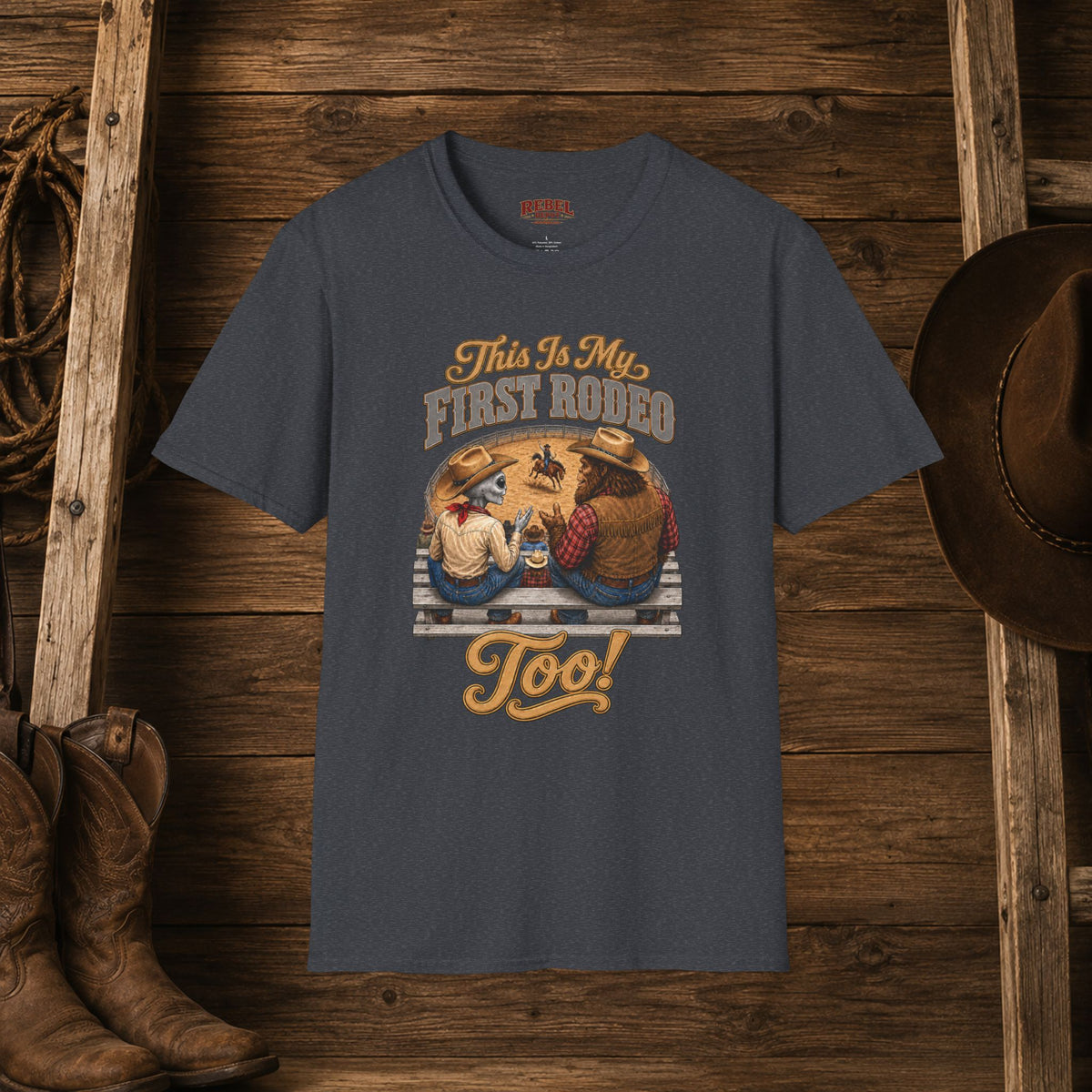 My First Rodeo Too   Adult Size T-Shirt