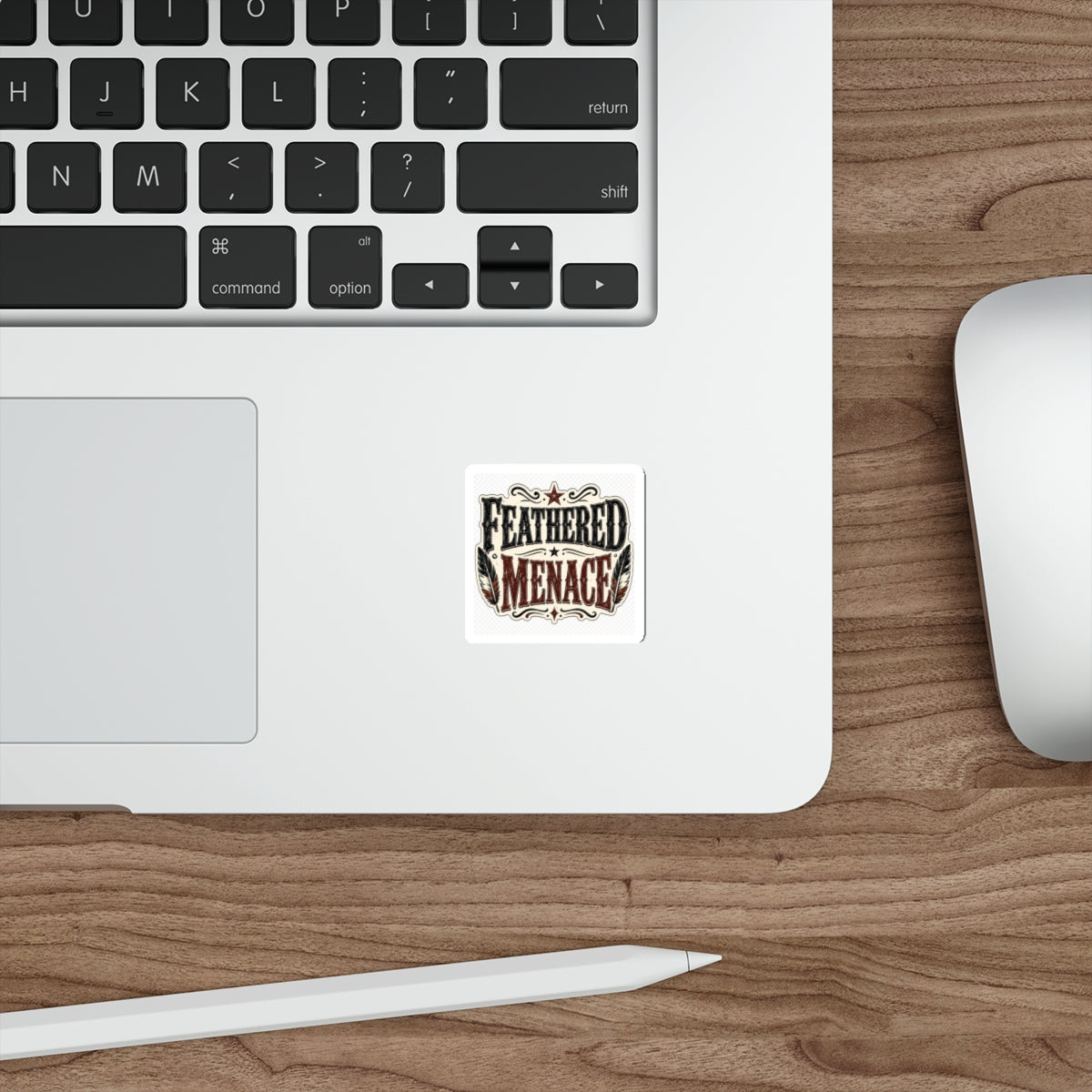 Feathered Menace  Die-Cut Stickers