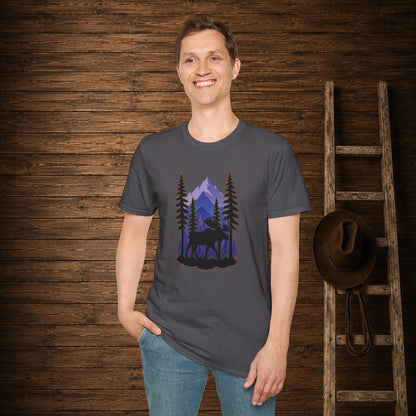 Twilight Moose   Adult Size T-Shirt