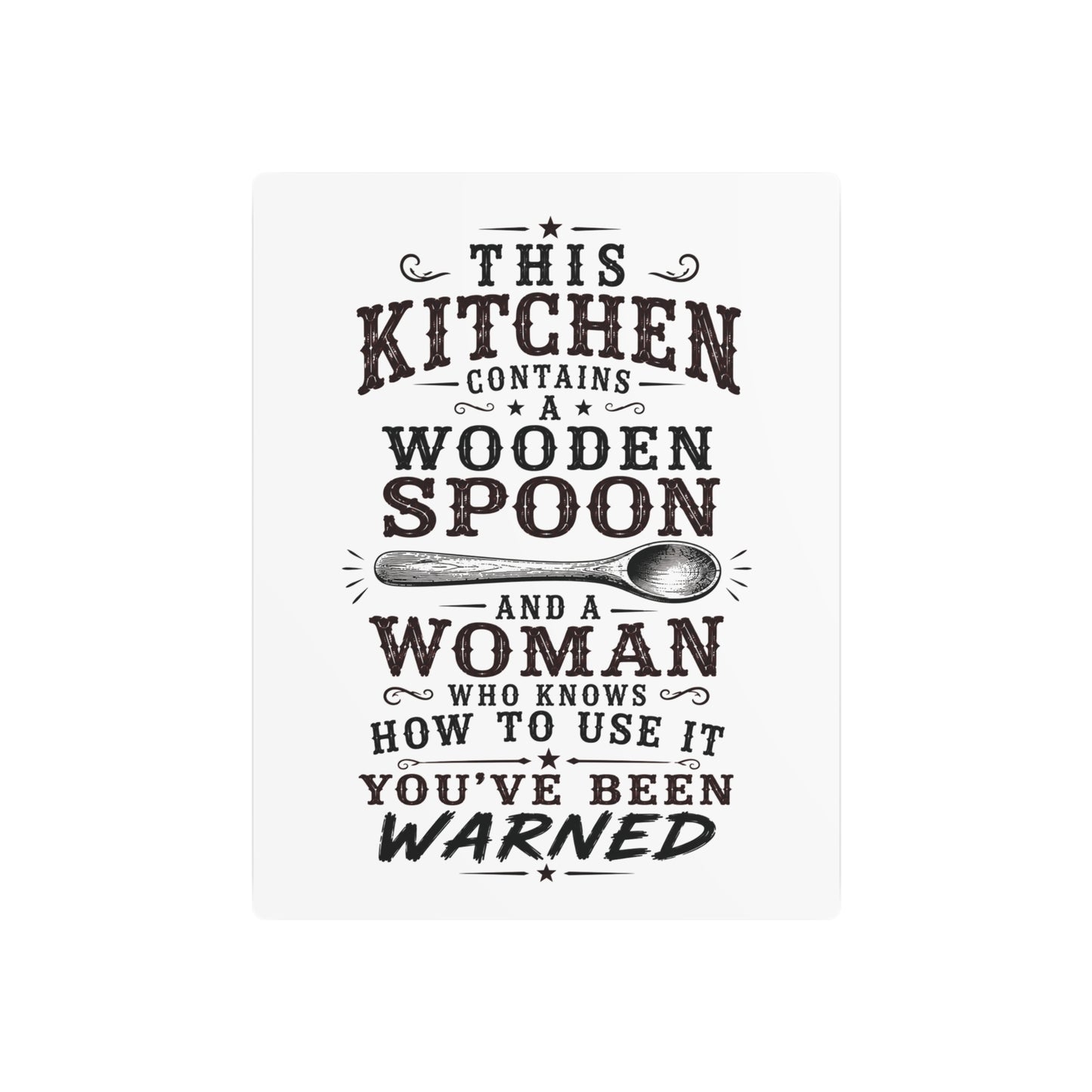 Wooden Spoon Kitchen  Metal Art Sign
