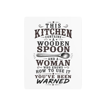 Wooden Spoon Kitchen  Metal Art Sign