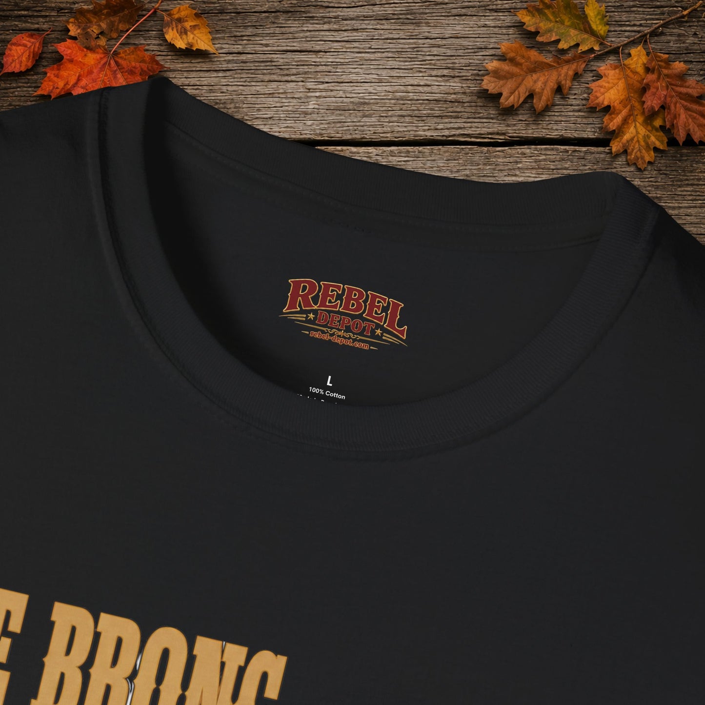 Bronc Ran Out Of Time (Front)  Adult T-Shirt