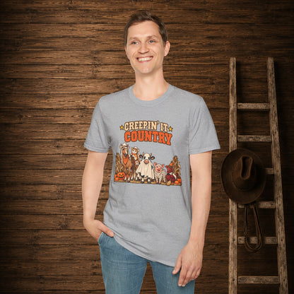 Creepin It Country   Adult Size T-Shirt