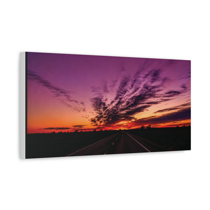 Backroad Sunset Matte Canvas