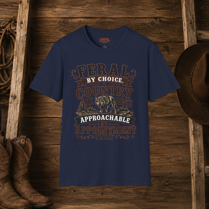 Feral By Choice  Adult Size T-Shirt