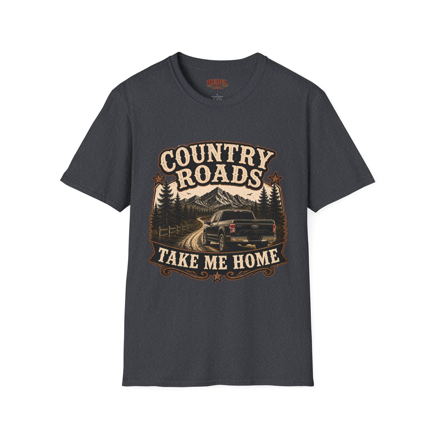 Country Roads Ford  Adult Size T-Shirt