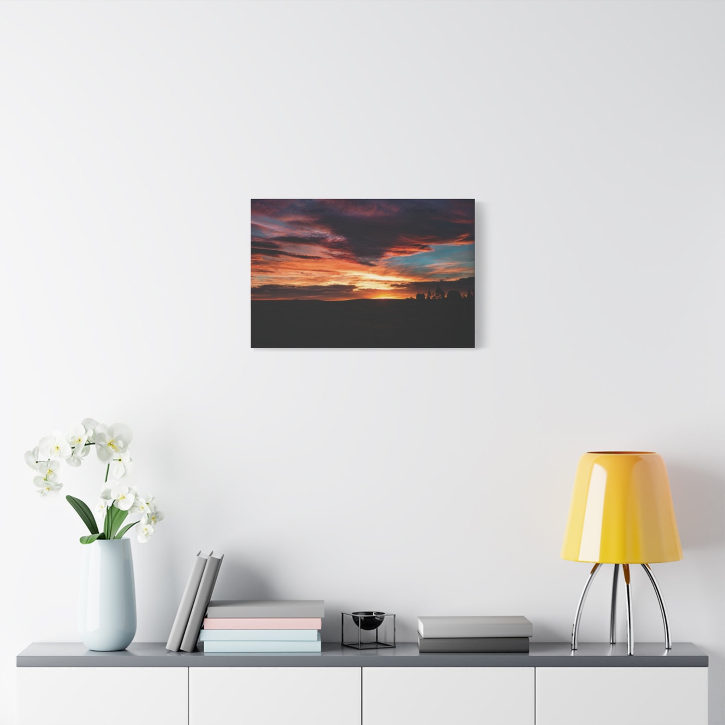 Country Sunset Matte Canvas Art
