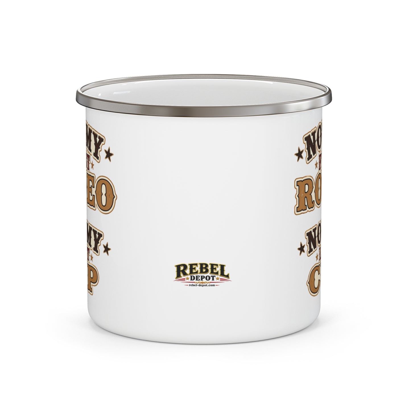 Rodeo Last Cup  Enamel Camping Mug