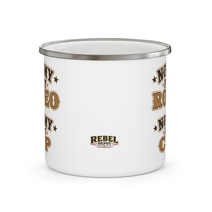 Rodeo Last Cup  Enamel Camping Mug