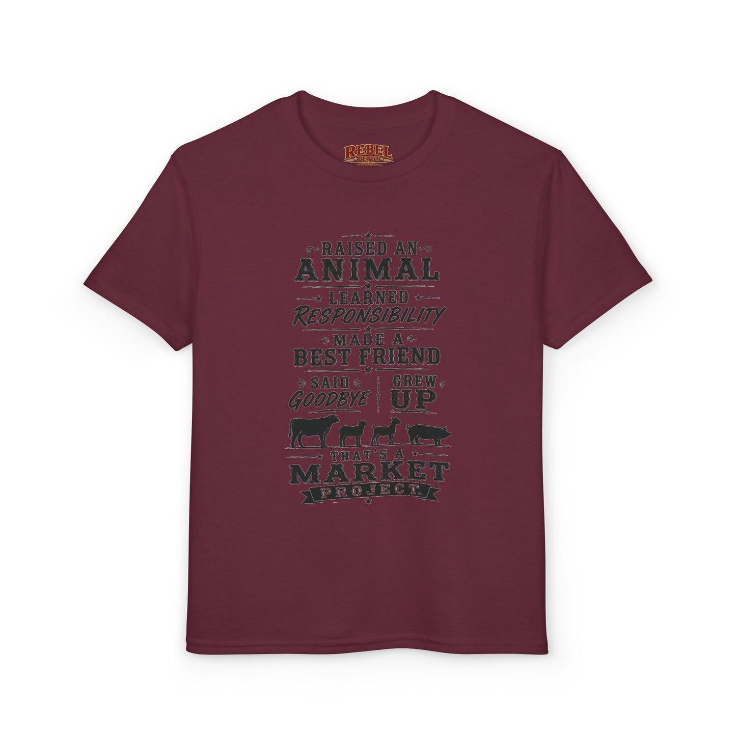 Market Project. Grew Up.  Youth T-Shirt