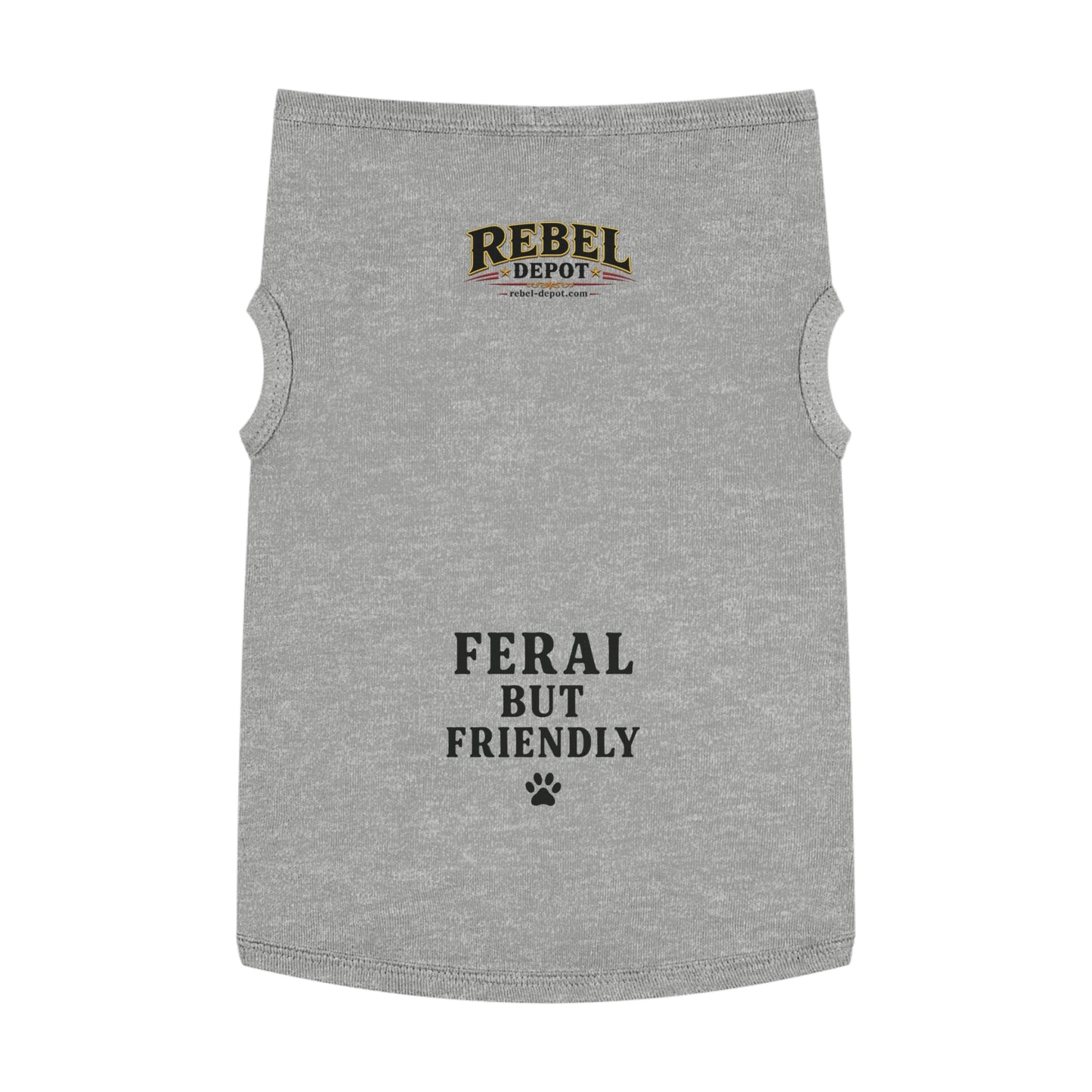 Feral But Friendly  Pet Tank Top