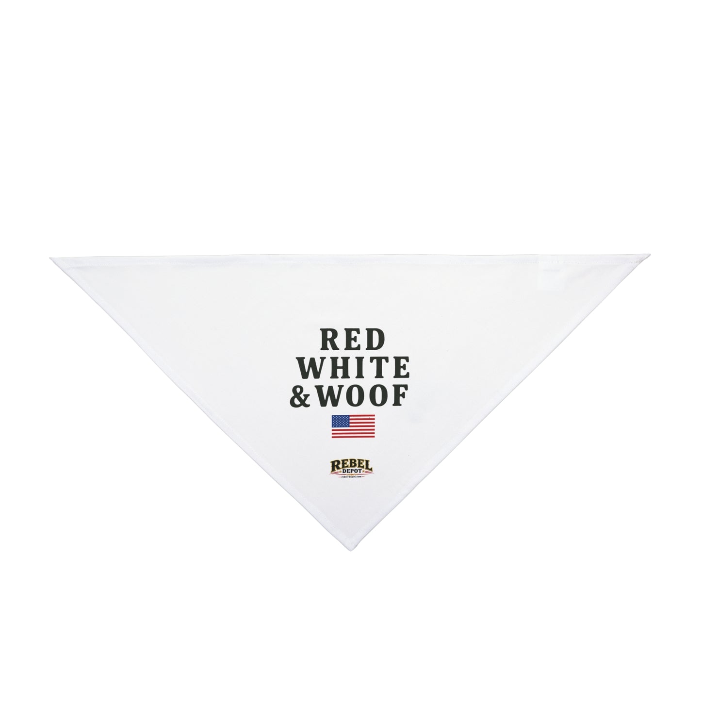 Red White Woof  Pet Bandana