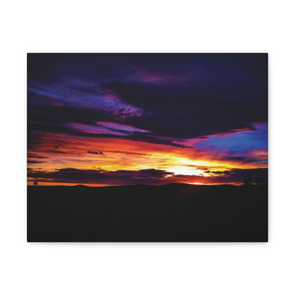 Pasture Sunset Matte Canvas Art