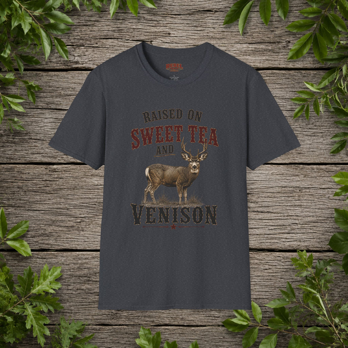 Sweet Tea And Venison   Adult Size T-Shirt