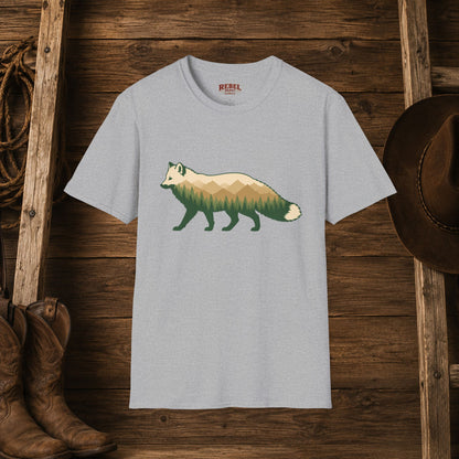 Wilderness Fox   Adult Size T-Shirt