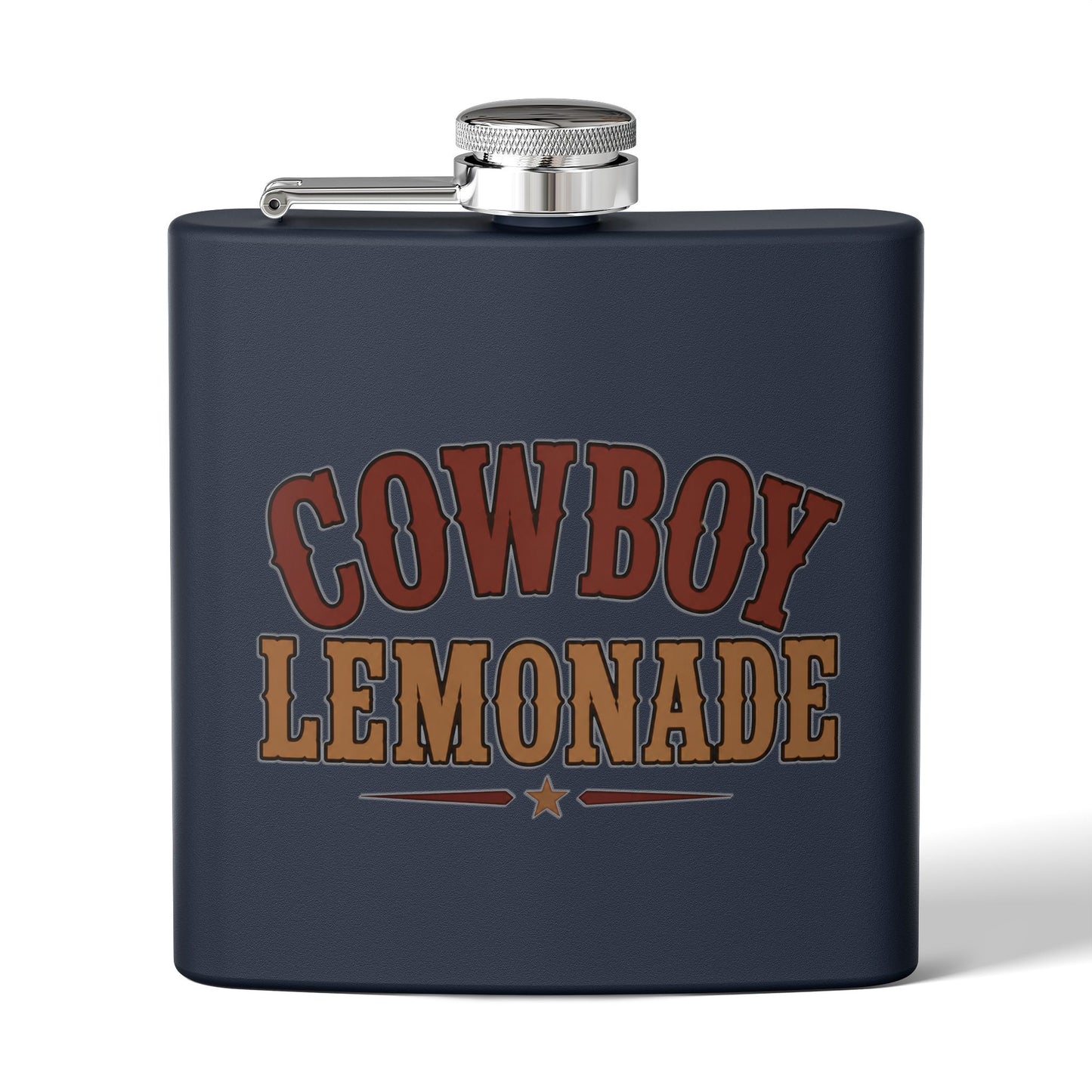 Cowboy Lemonade   Stainless Steel Flask, 6oz