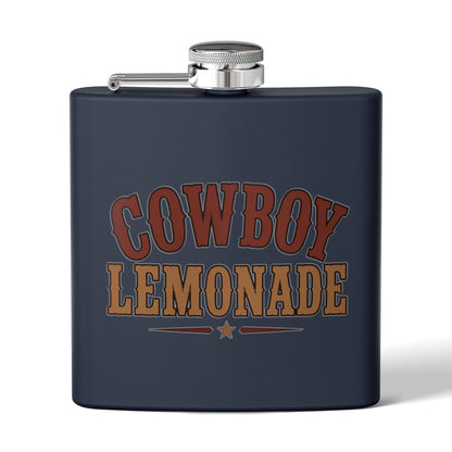Cowboy Lemonade   Stainless Steel Flask, 6oz