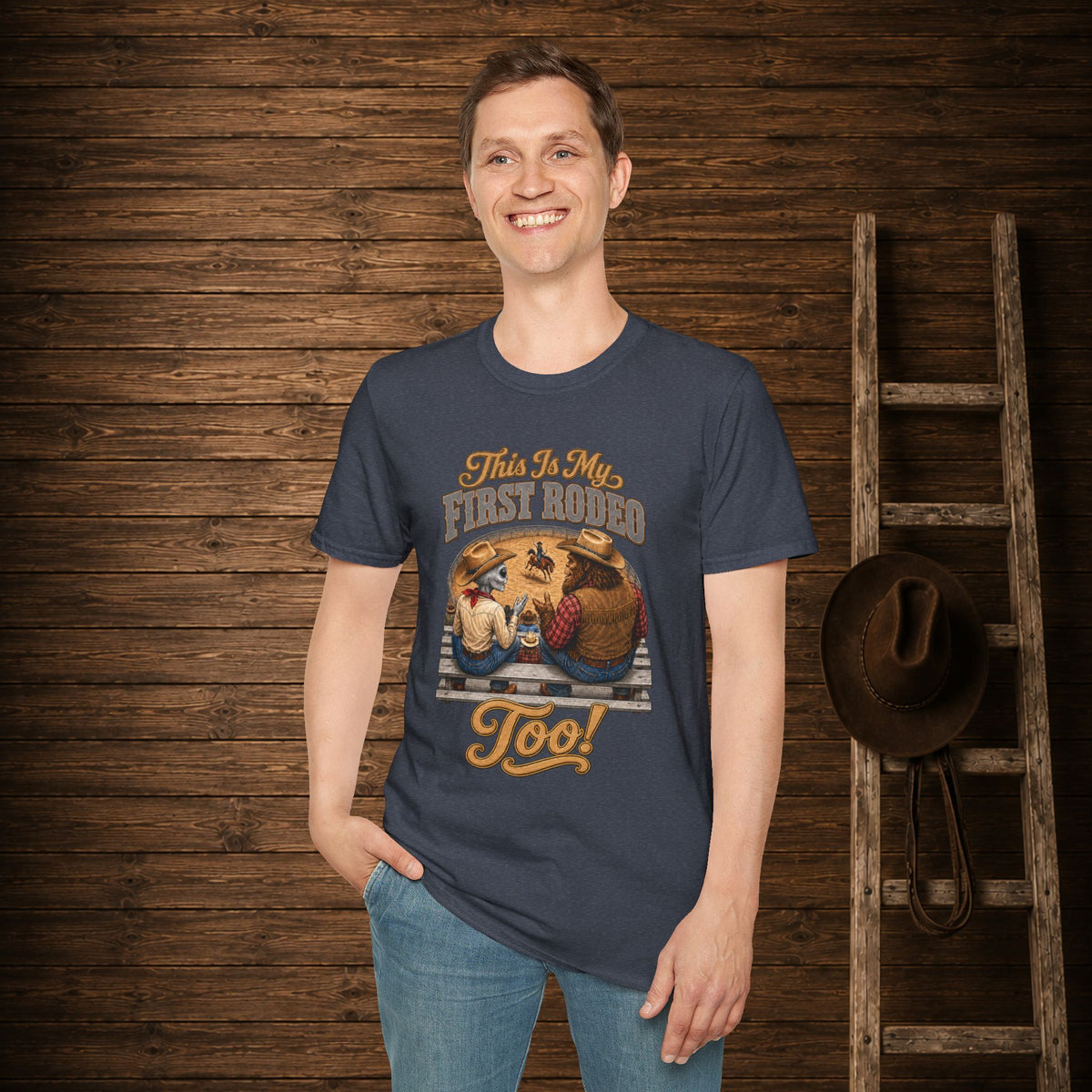 My First Rodeo Too   Adult Size T-Shirt