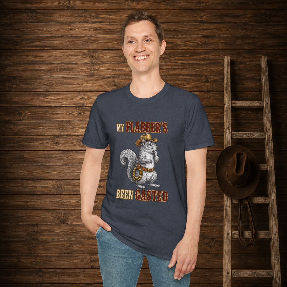 My Flabbers Been Gasted   Adult Size T-Shirt