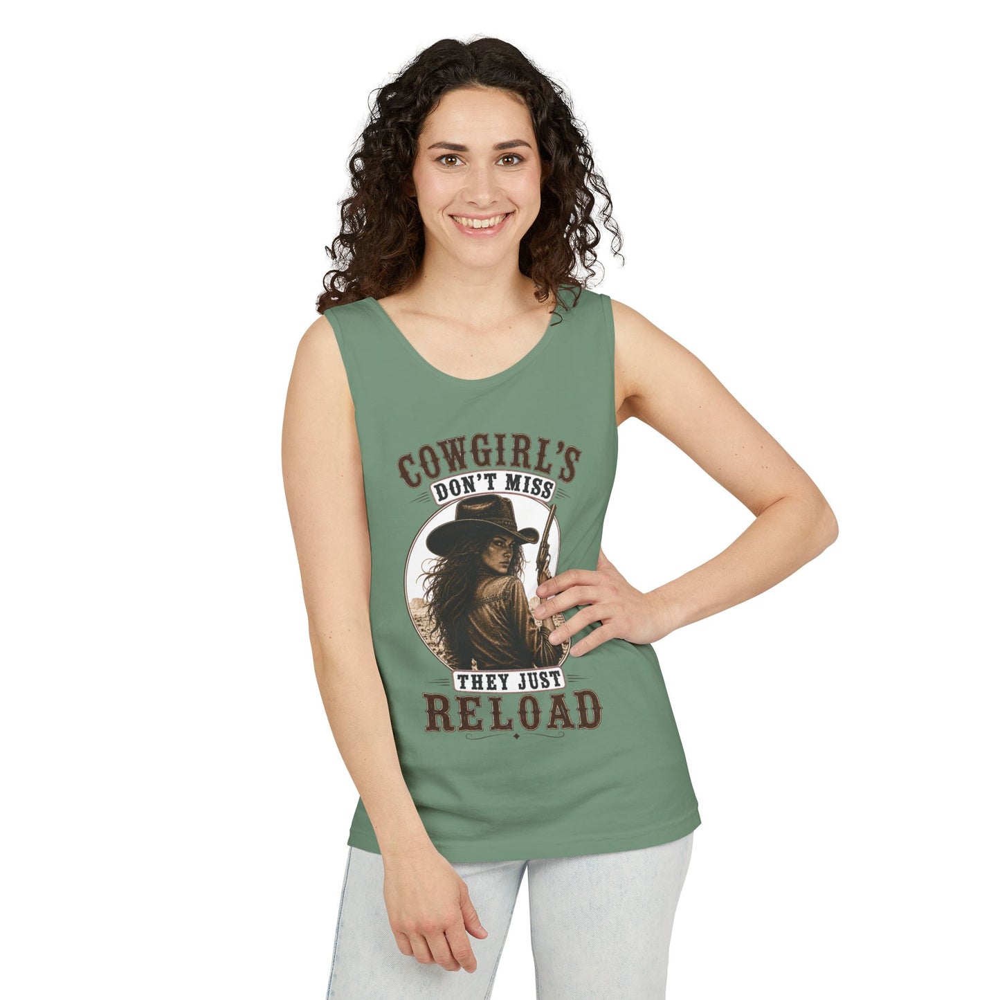 Cowgirls Reload  Adult Unisex Tank Top