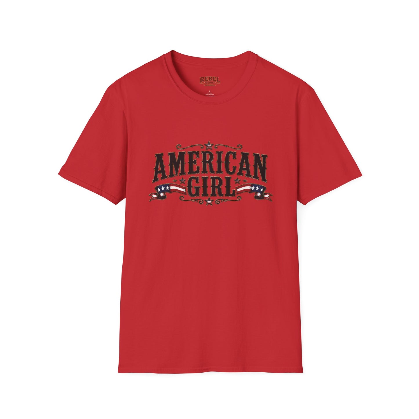 American Girl Patriot  Adult Size T-Shirt